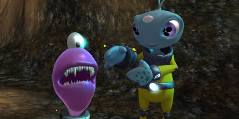 A screenshot showcasing gameplay from The Maw.