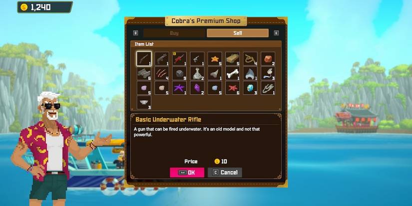 The Rifle in Dave the Diver