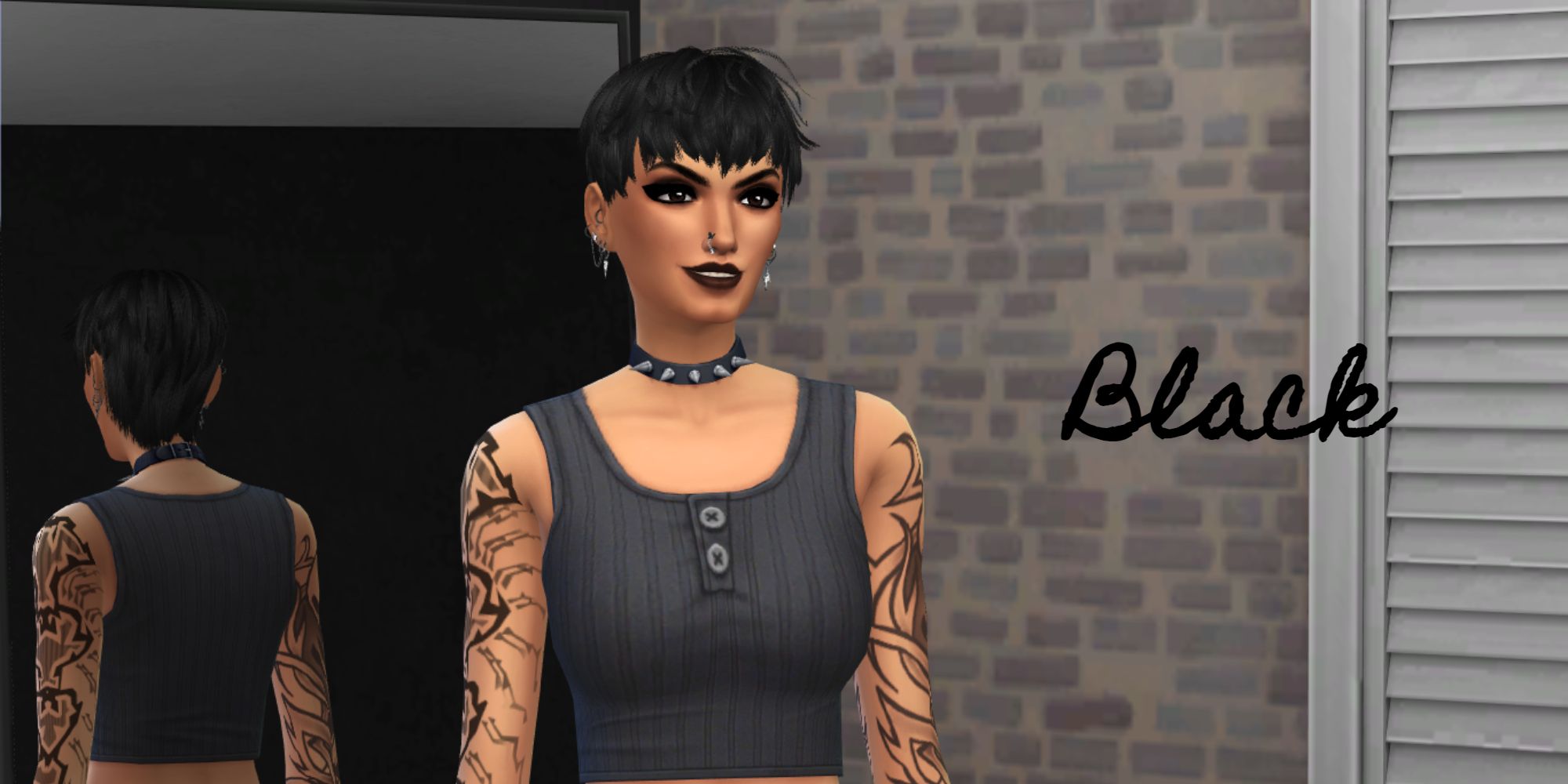 A Sim who loves the color Black represents their generation of the legacy challenge