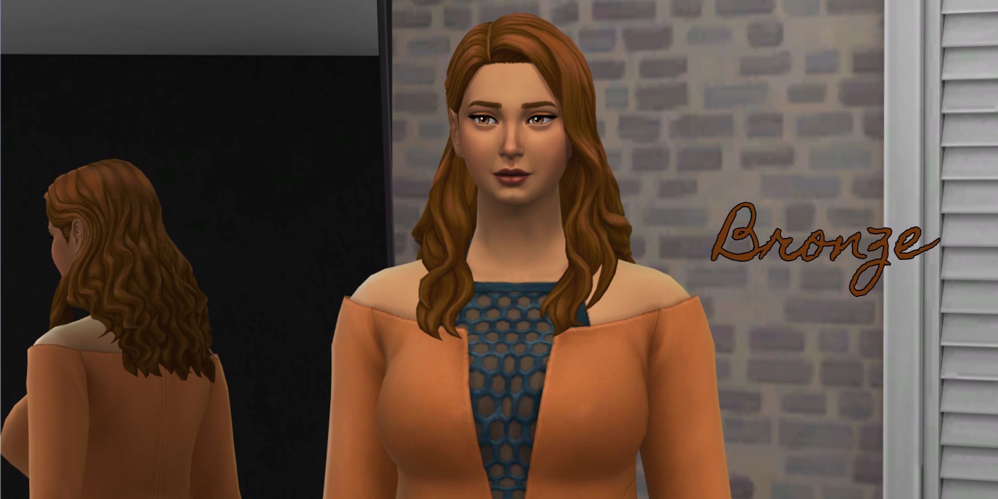 A Sim with a Bronze-colored style represents their generation of the legacy challenge