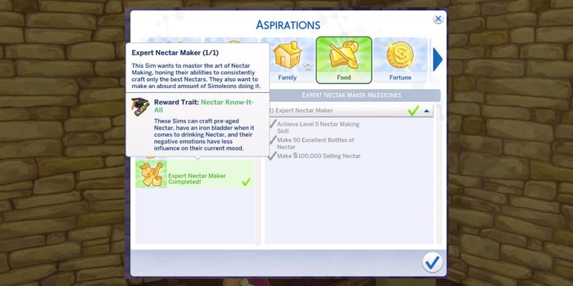 The Sims 4_ Horse Ranch Expert Nectar Maker Aspiration Steps Reward Trait