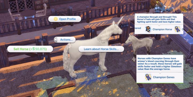 The Sims 4_ Horse Ranch - Selling Horses Champion Genes
