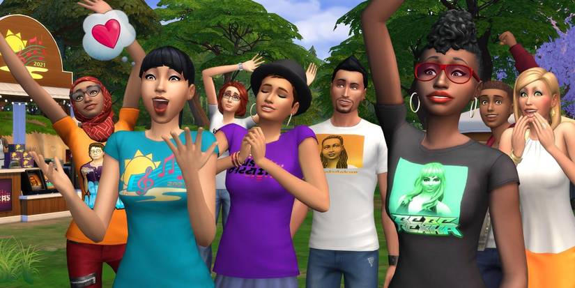 sims cheering the sims 4