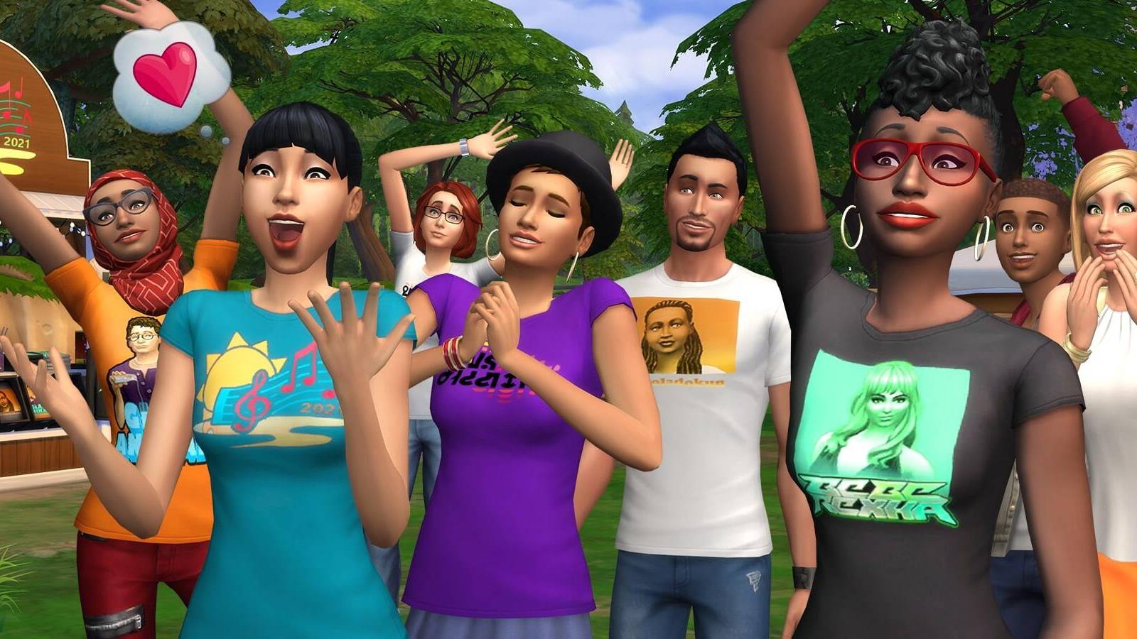 sims cheering the sims 4