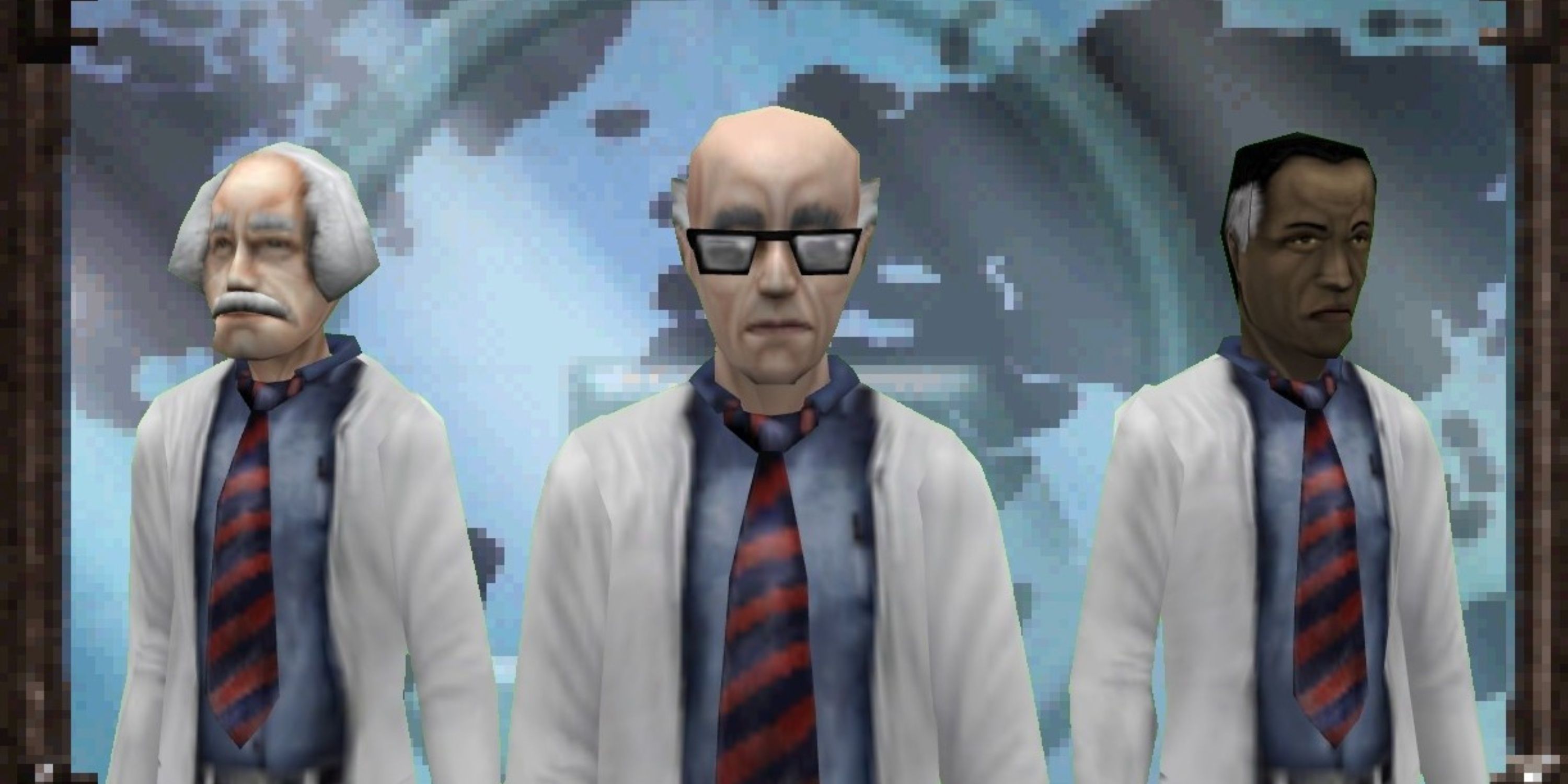 three scientists in half-life