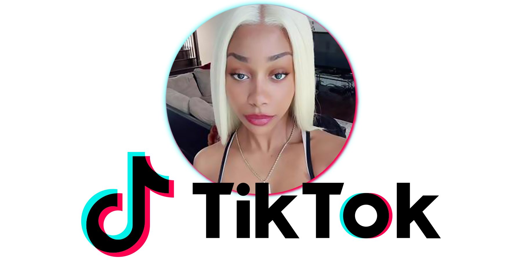 TikTok logo below PinkyDollReal profile picture