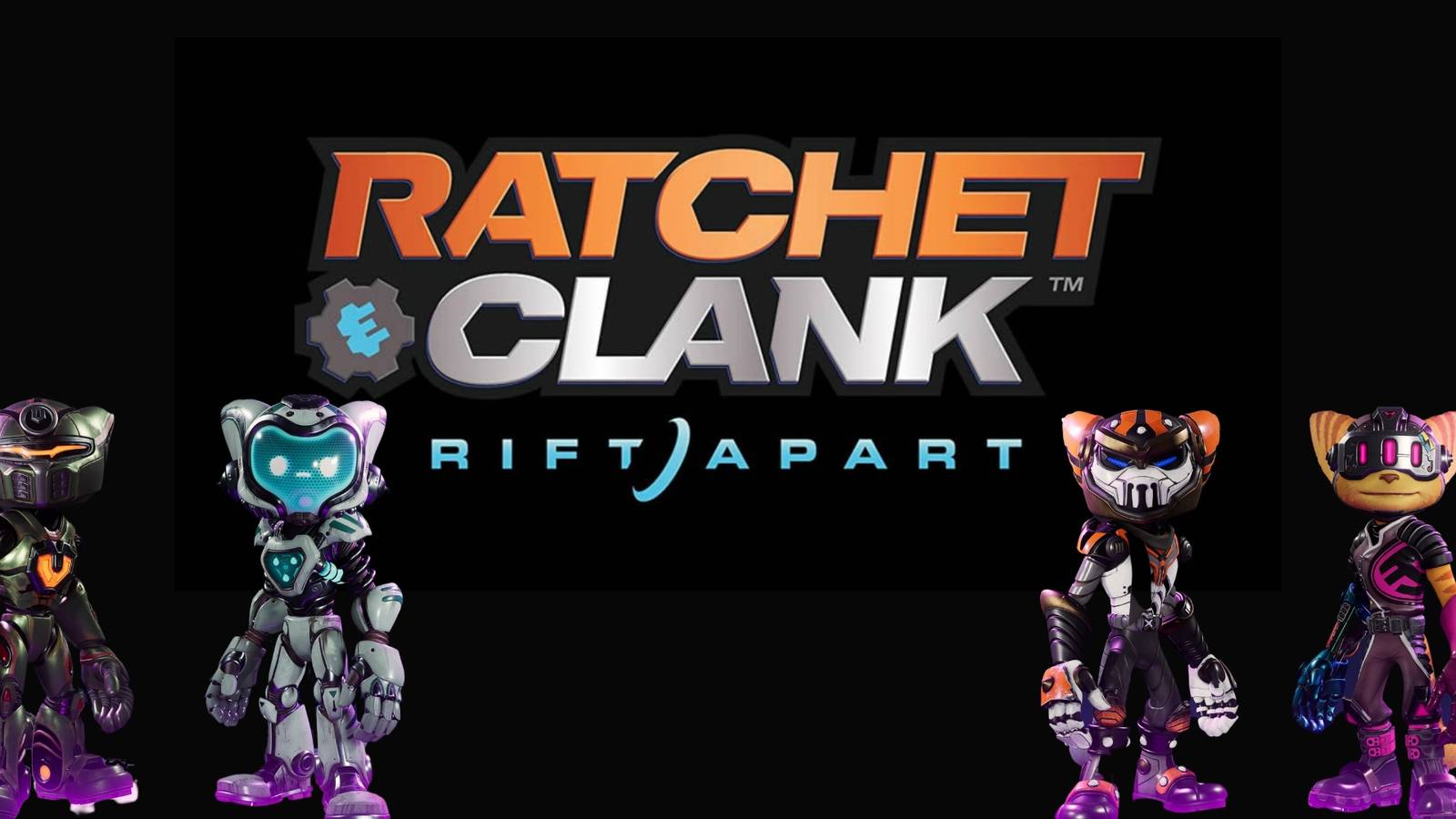 Some of the armor sets from Ratchet and Clank: Rift Apart