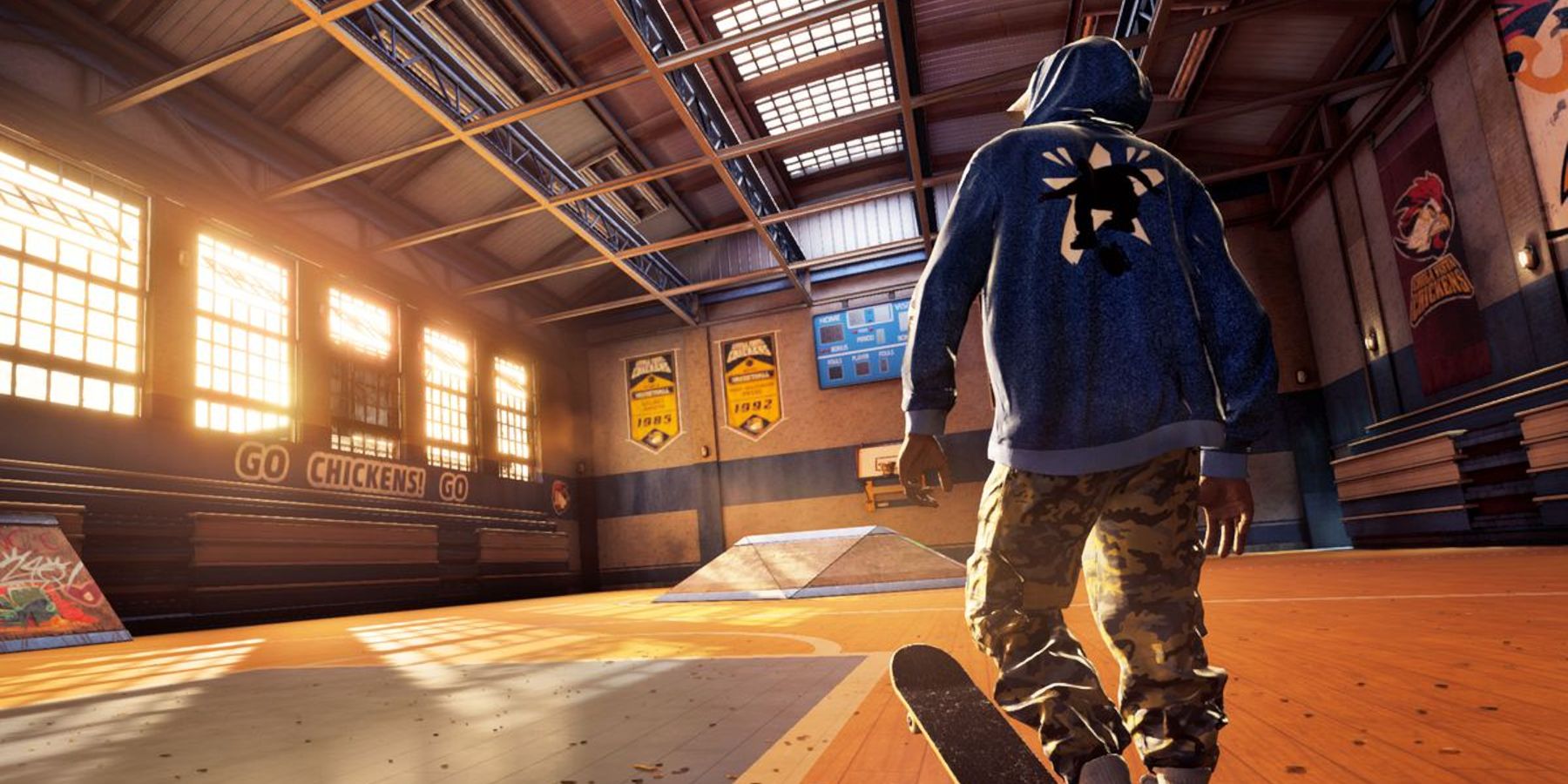 tony hawk's pro skater 1+2 key art