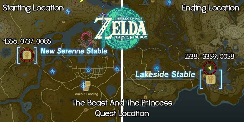 The Beast and the Princess quest in Zelda: Tears of the Kingdom.