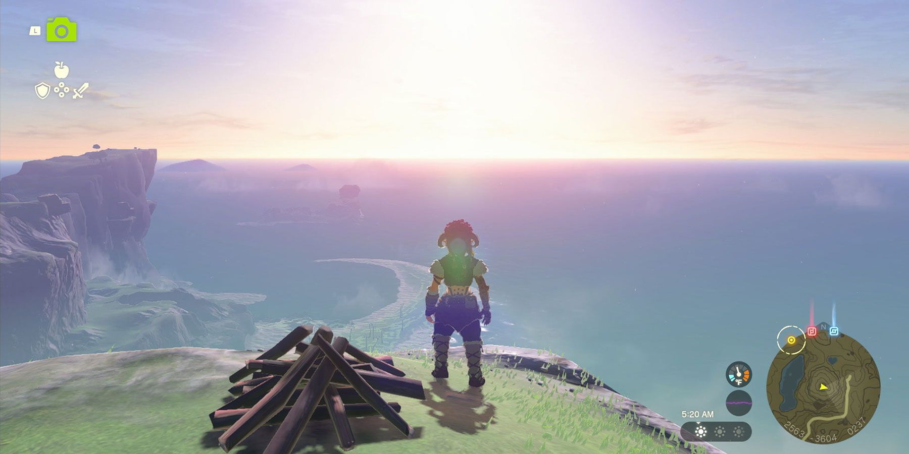 A Picture for Dueling Peaks Stable quest in Zelda: Tears of the Kingdom.