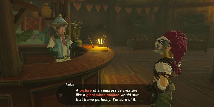 A Picture for Highland Stable quest in Zelda: Tears of the Kingdom.