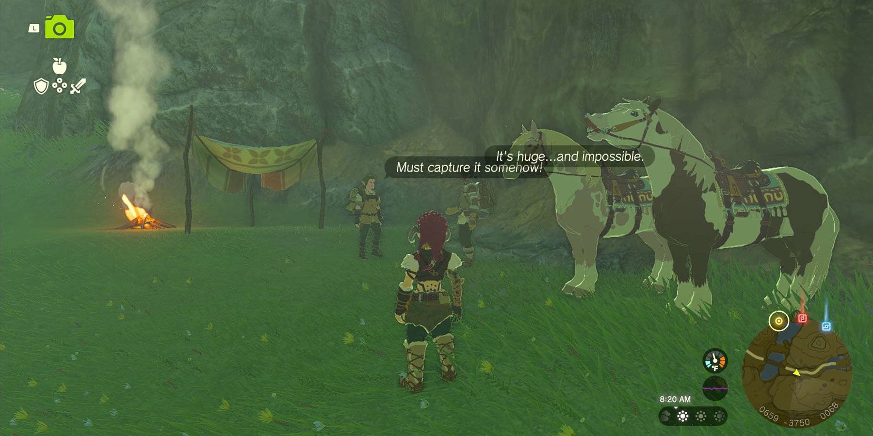 A Picture for Highland Stable quest in Zelda: Tears of the Kingdom.