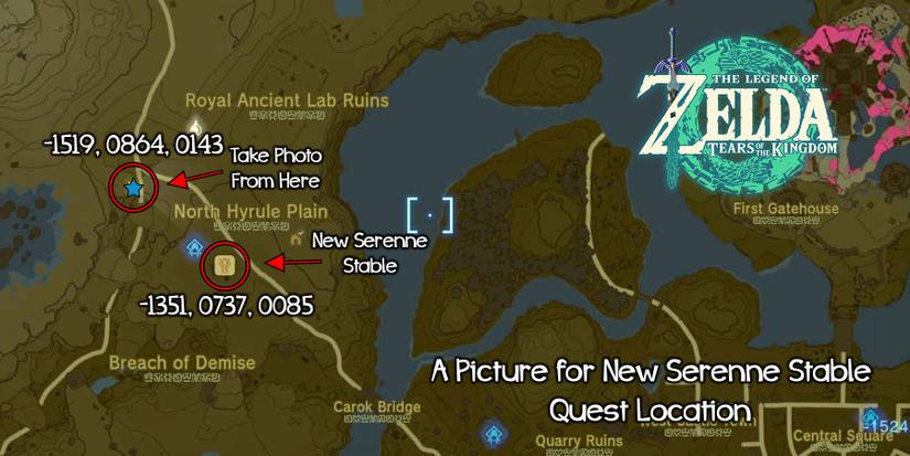 A Picture for New Serenne Stable quest in Zelda: Tears of the Kingdom.