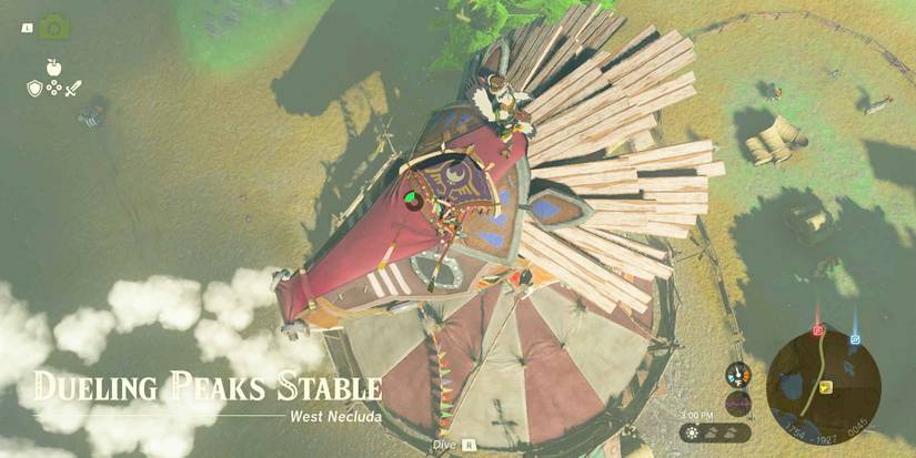 Penn's location at Dueling Peak Stable in The Legend of Zelda: Tears of the Kingdom.