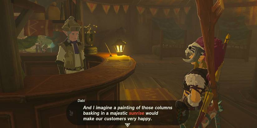 A Picture for Tabantha Bridge Stable quest in Zelda: Tears of the Kingdom.