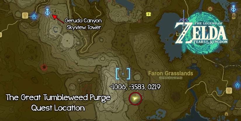 The Great Tumbleweed Purge quest in Zelda: Tears of the Kingdom.