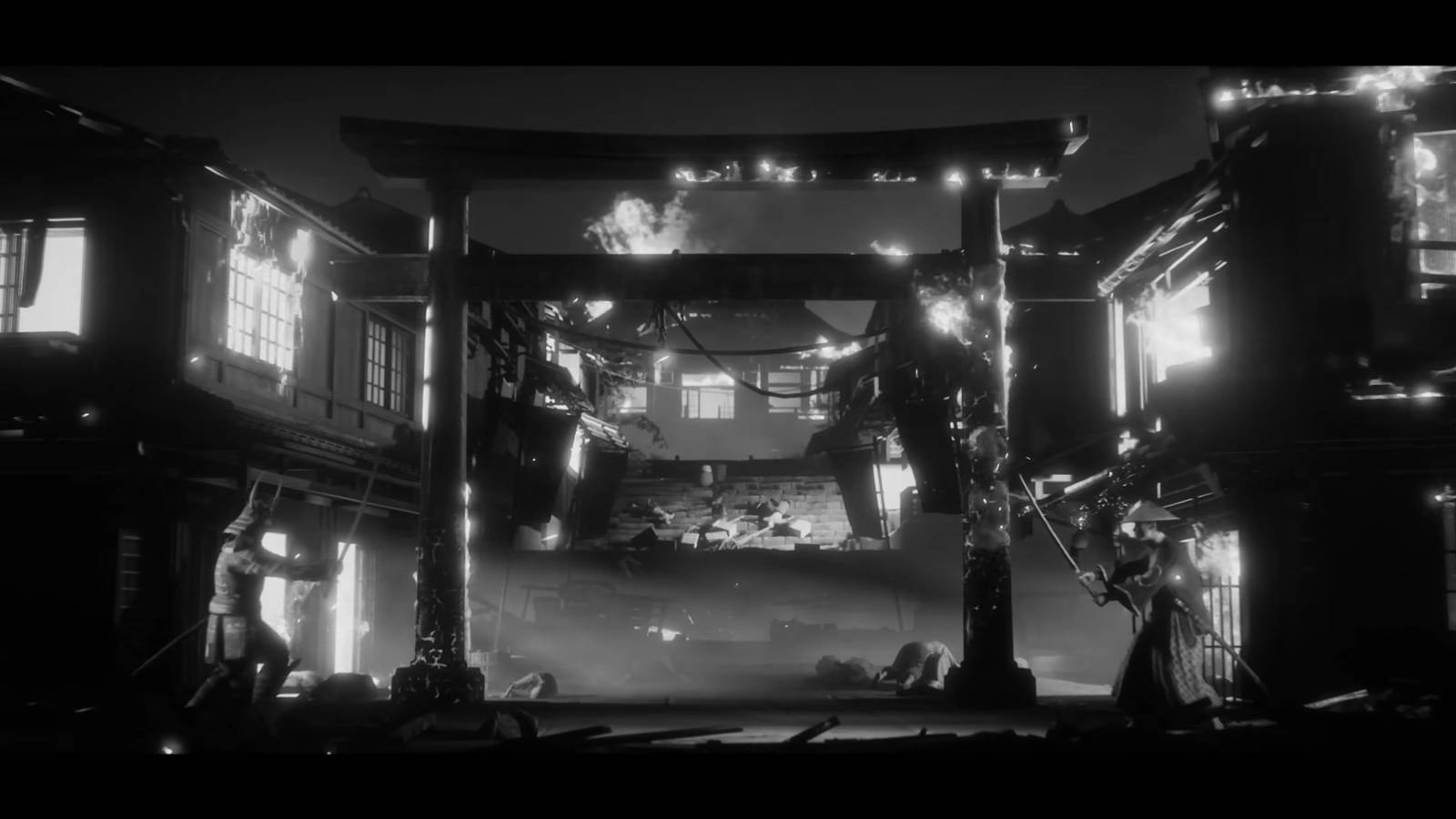 Trek to Yomi Burning Torii Shrine Gate