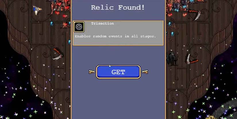 Finding Trisection relic in Vampire Survivors