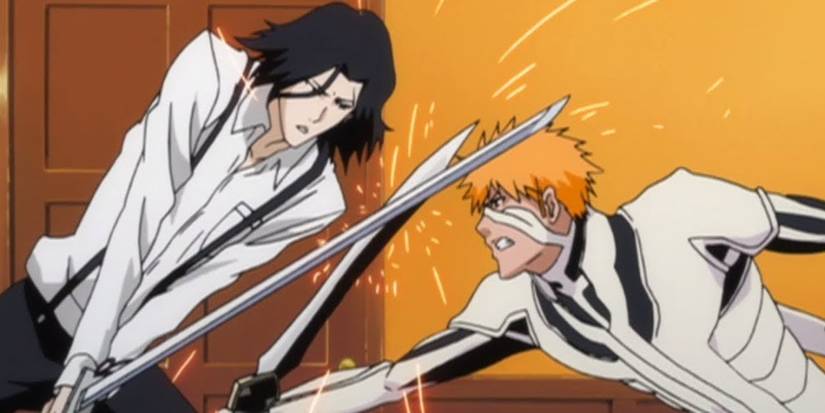 Fullbring Ichigo Clashing Swords With Tsukihsima