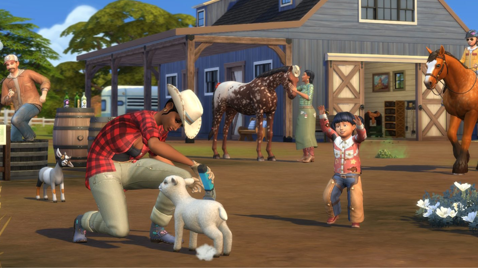 The Sims 4 Horse Ranch Trailer Image