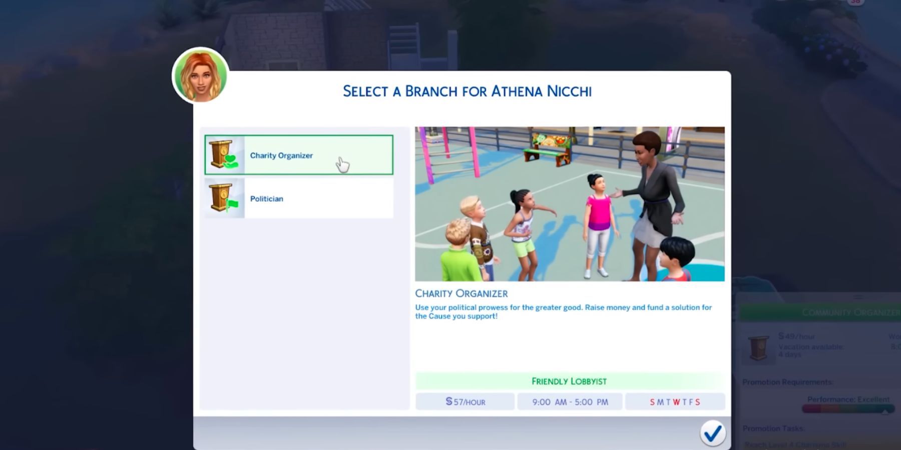 political career sims 4 branches