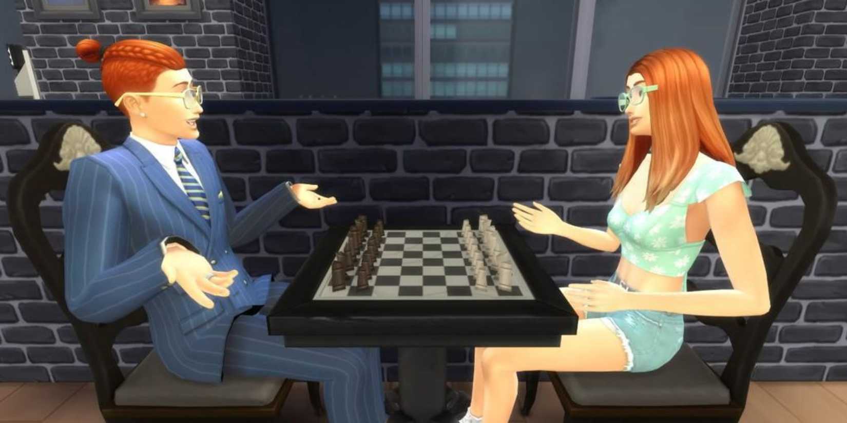 chess game sims 4 for logic skill