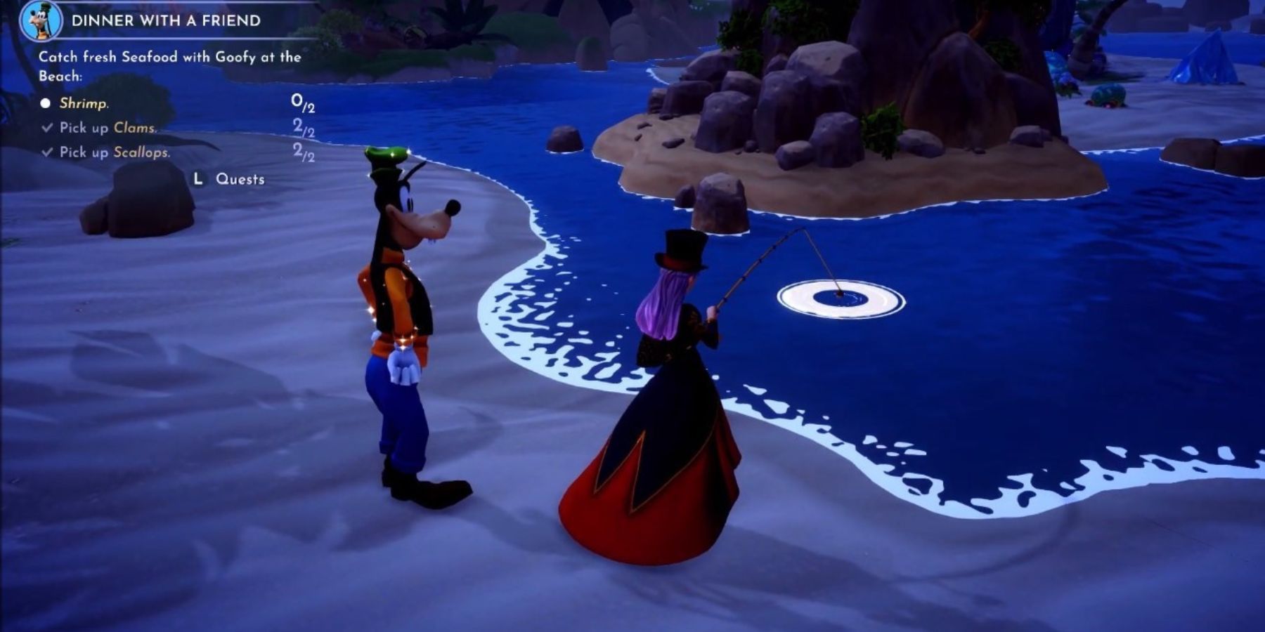 fishing with goofy disney dreamlight valley