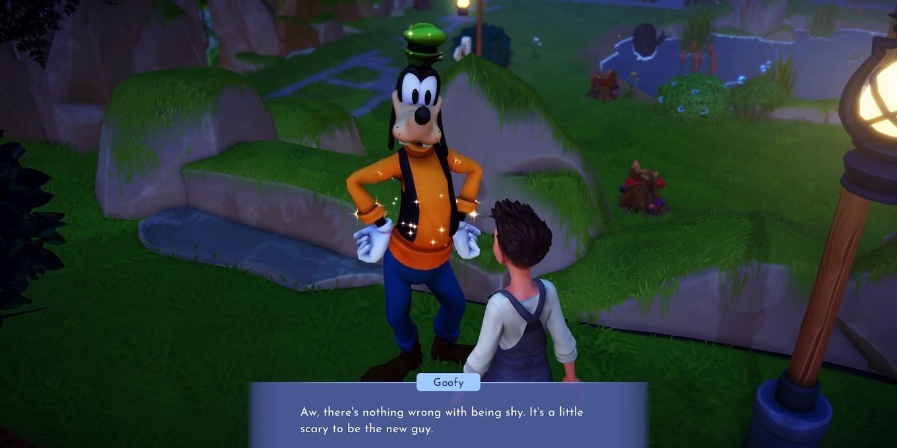 speaking with goofy dreamlight valley