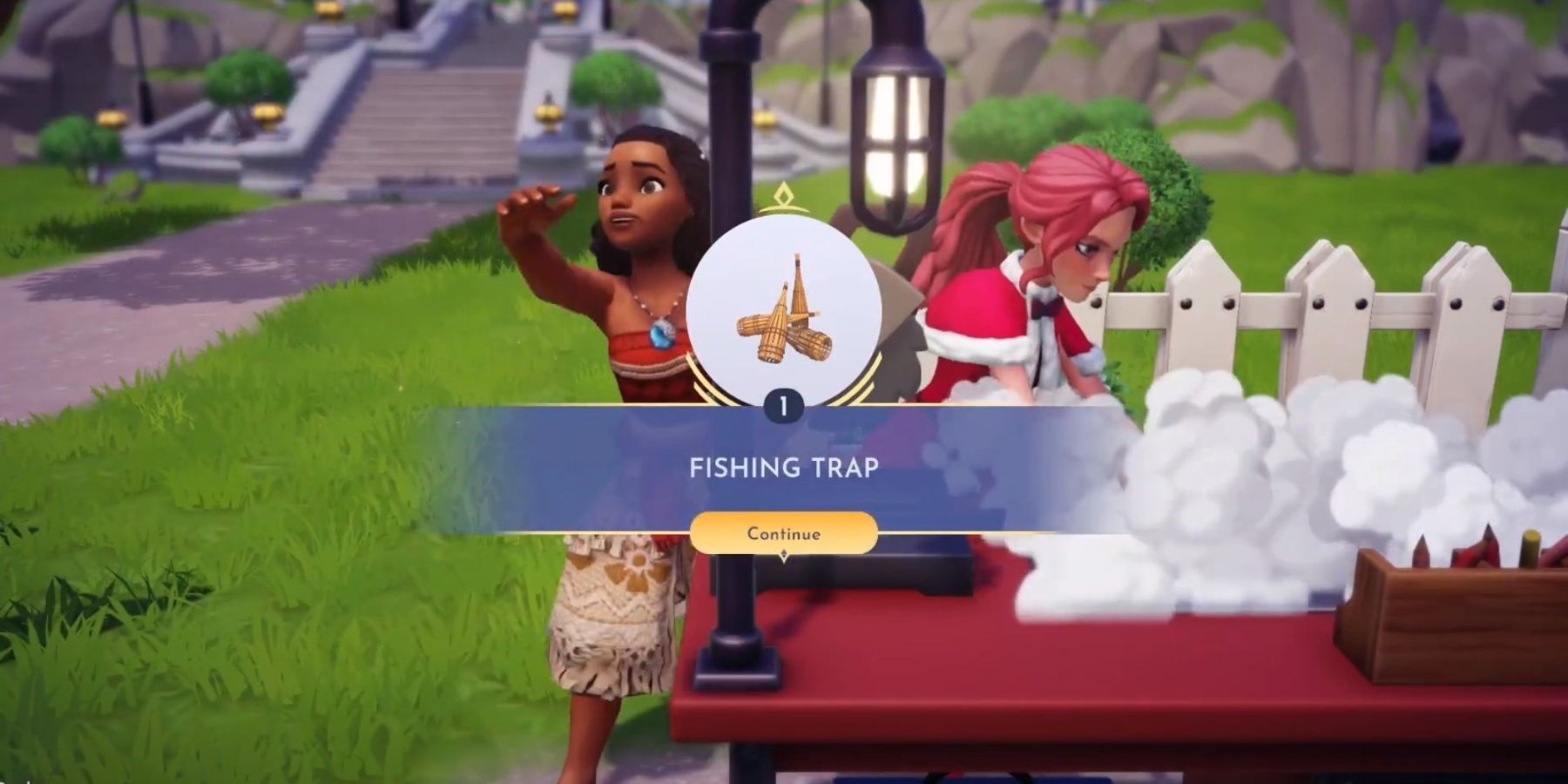 how to craft a fishing trap dreamlight valley