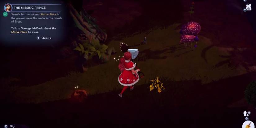 statue piece in glade of trust disney dreamlight valley