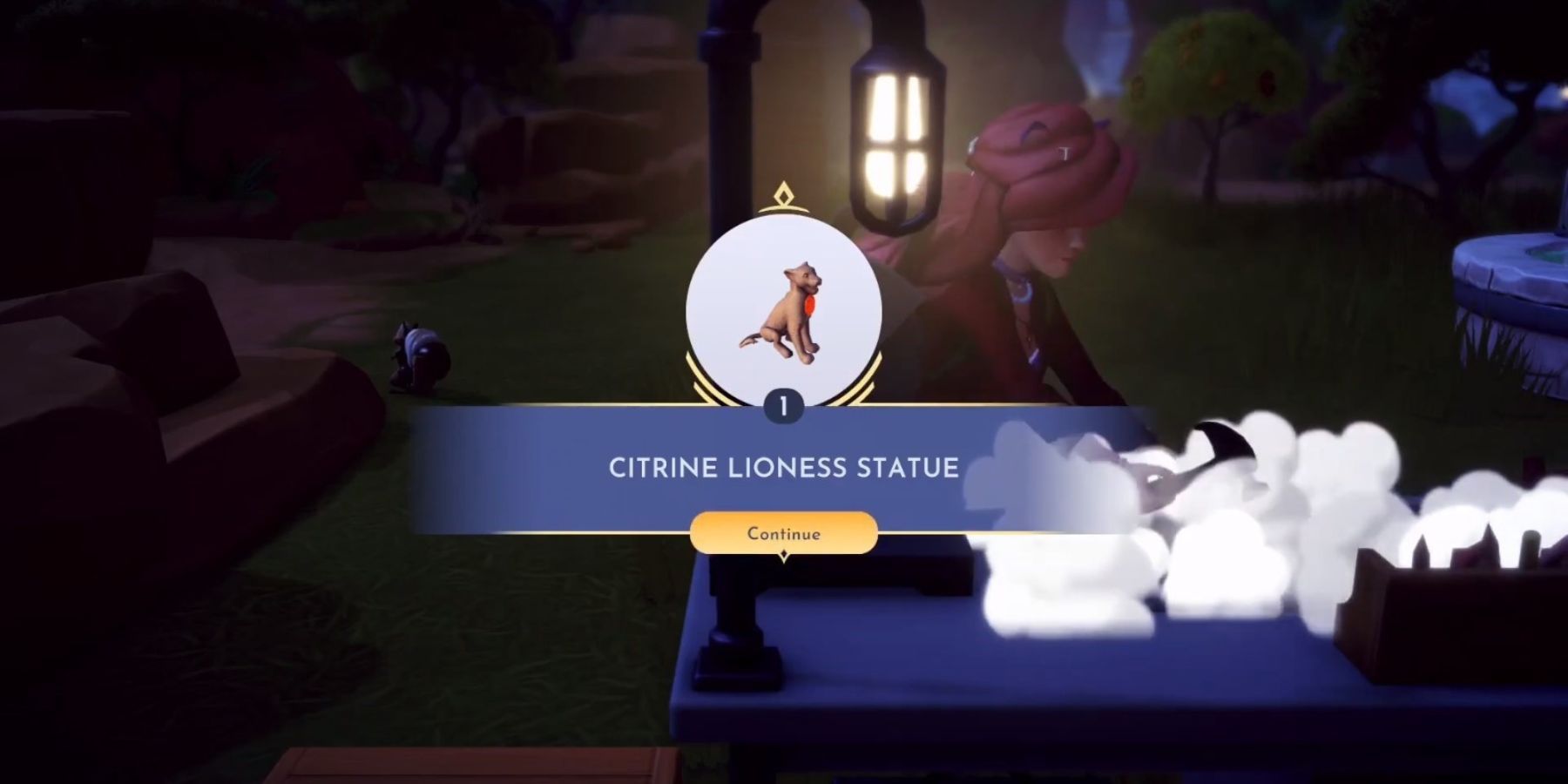 how to craft citrine lioness statue dreamlight valley