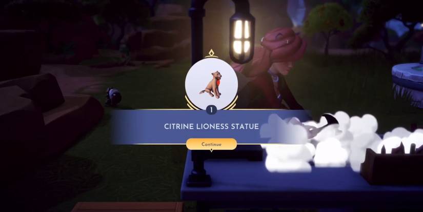 how to craft citrine lioness statue dreamlight valley
