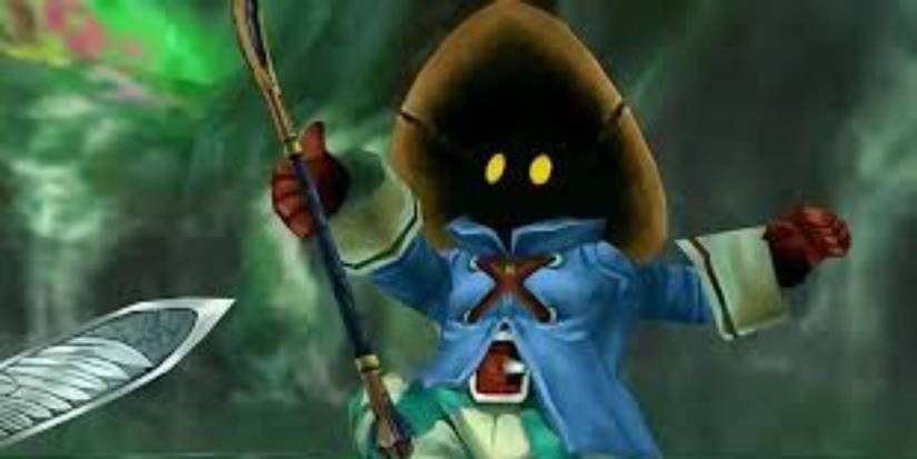 Vivi casting a spell during an encounter