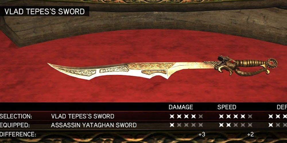 Vlad Tepes's Sword And Its Stats