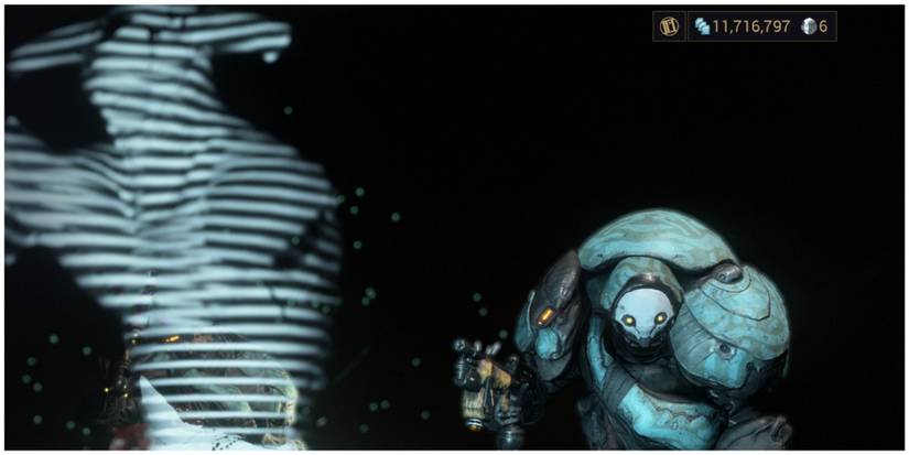 Loki's Decoy ability confuses a Grineer Trooper.