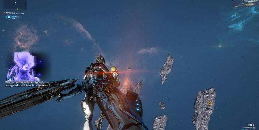 Excalibur Warframe in Odonata Archwing takes Slash elemental damage from opposing Grineer Dargyn.