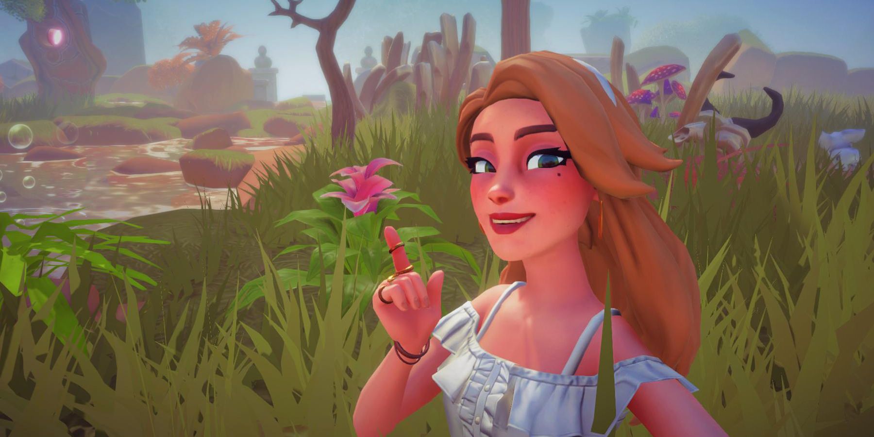 where to find pink bromeliad in disney dreamlight valley