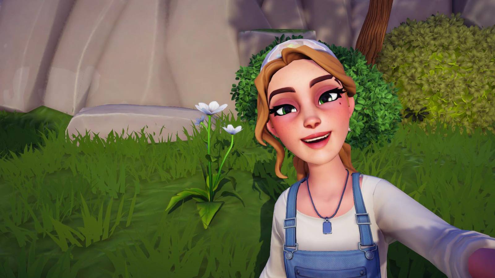 white daisy in disney dreamlight valley