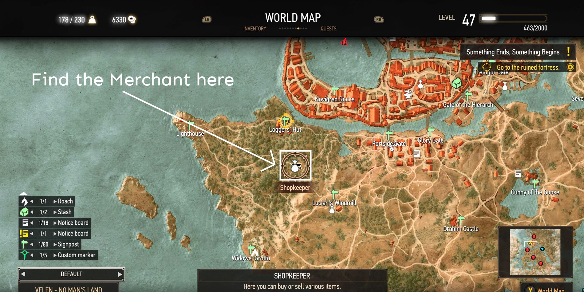 Witcher-3-Gwent-Ciri-Card-Location-Map