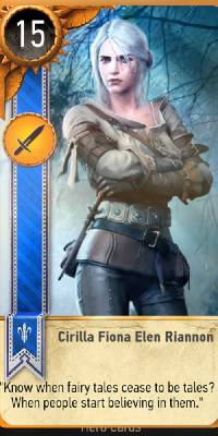 Witcher-3-Gwent-Ciri-Card