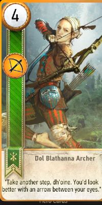 Witcher-3-Gwent-Dol-Blathanna-Archer-Card