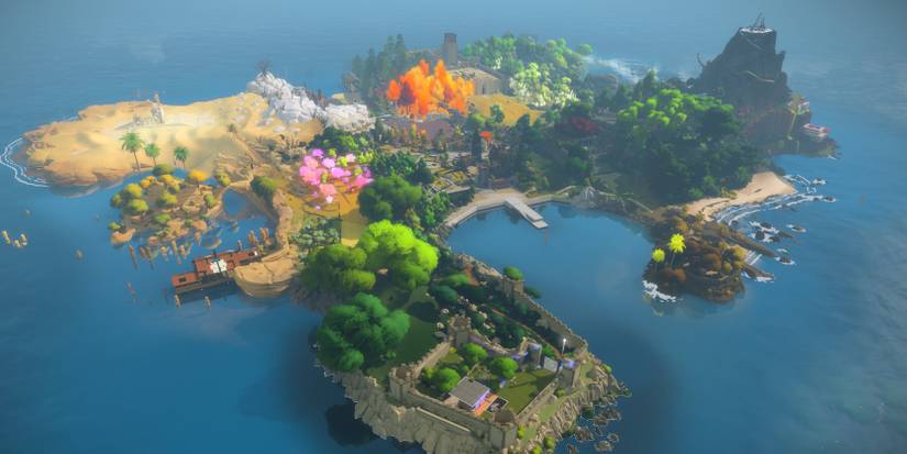 The Witness Island Aerial View
