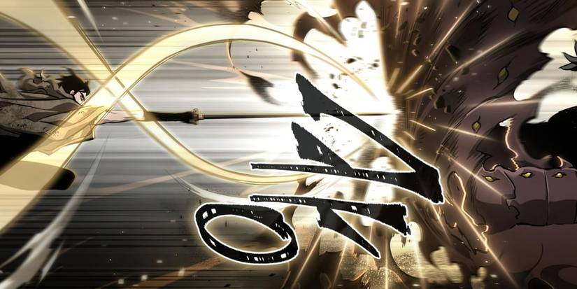 World After The End - Example Panel Of Main Character Fighting Against The Tower Itself