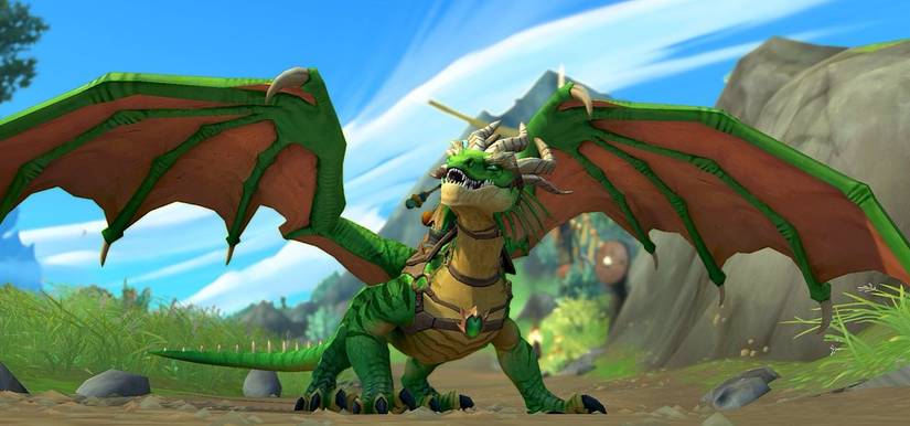 World of Warcraft Emerald Highland Drake Dragonflight