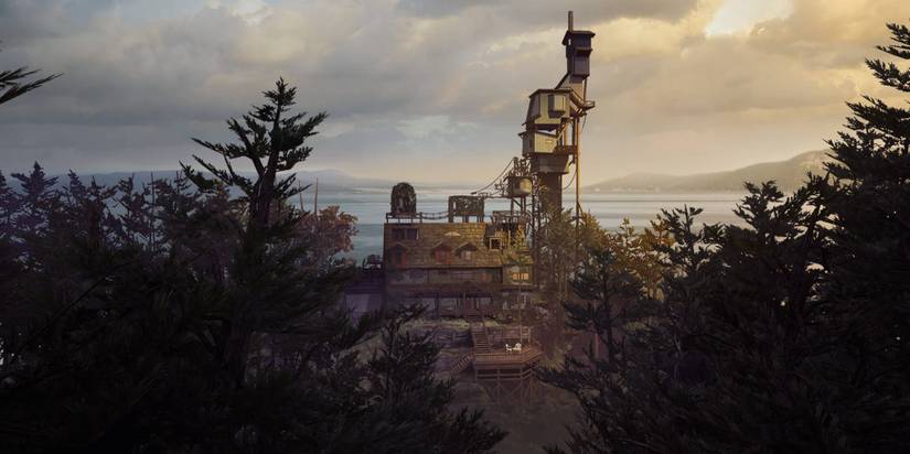 What Remains Of Edith Finch House Through Trees