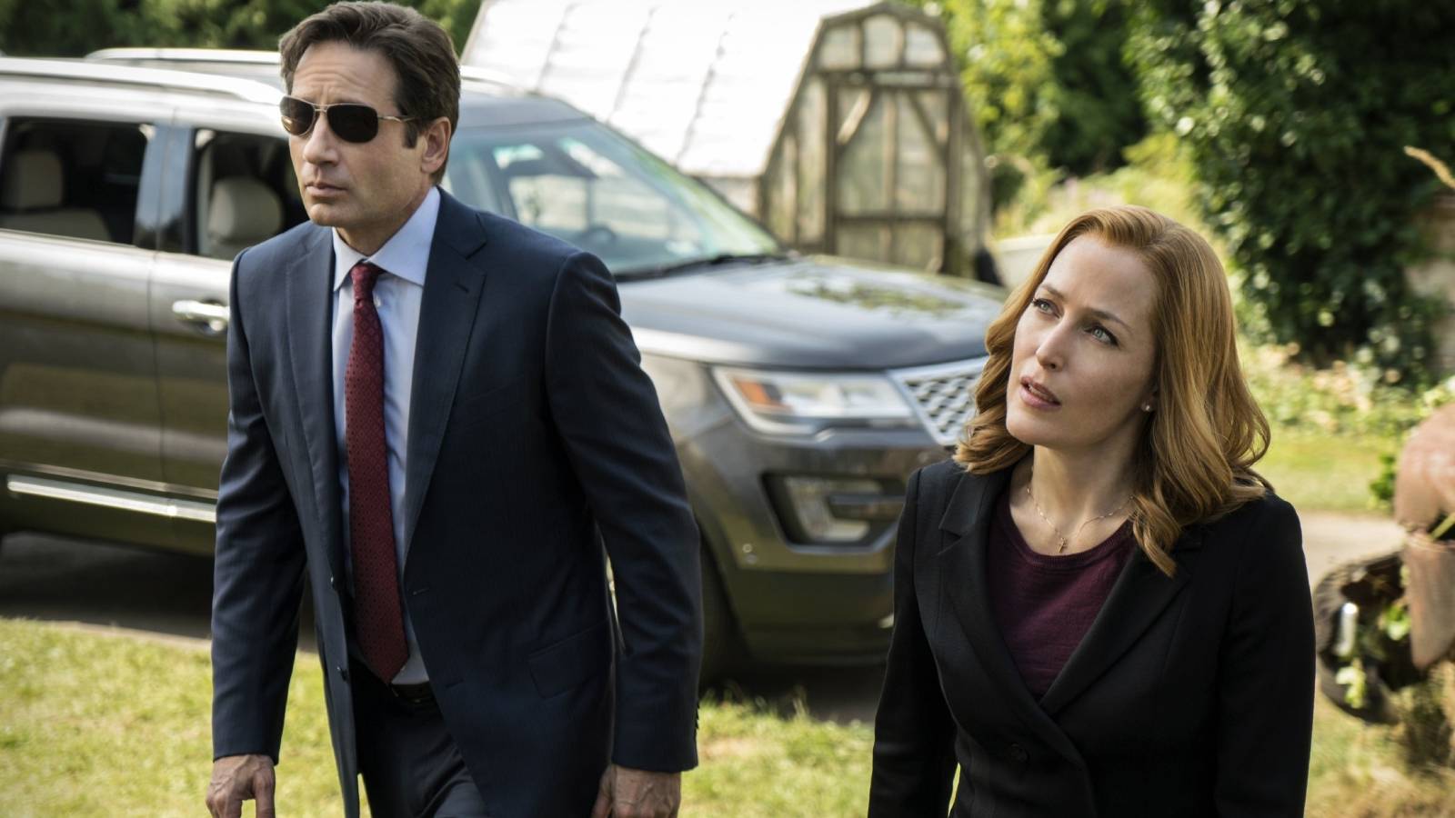 David Duchovny and Gillian Anderson in The X-Files reboot