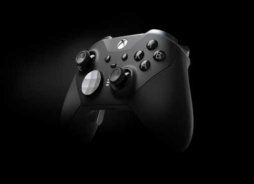 Xbox Elite Wireless Controller Series 2 black background promo
