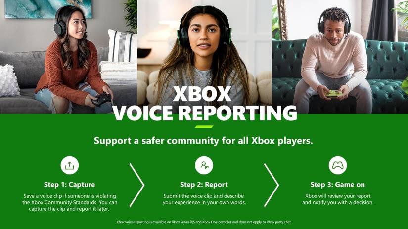 xbox voice reporting feature