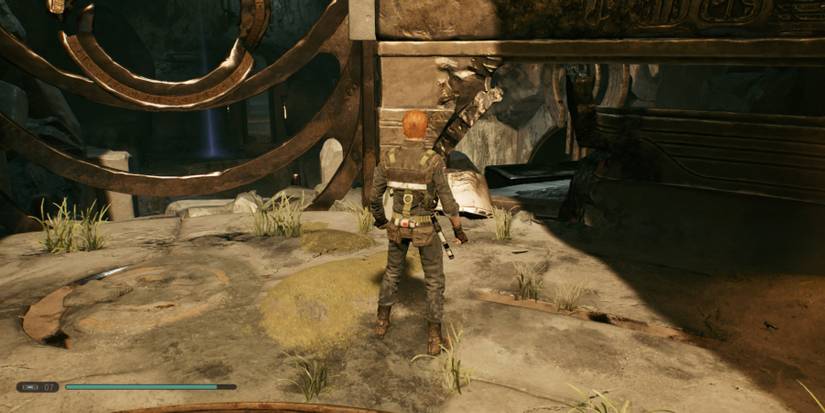 Cal explores the Tomb of Eilram in Star Wars Jedi: Fallen Order