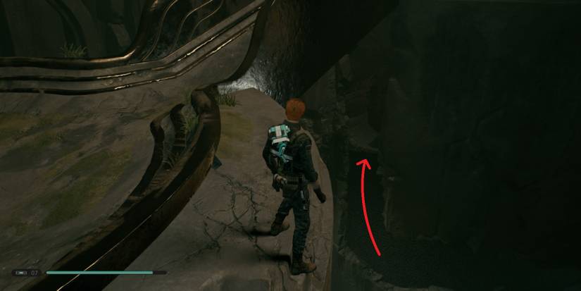 Cal explores the Tomb of Eilram in Star Wars Jedi: Fallen Order